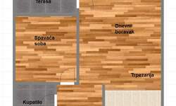Jednoiposoban stan, Novi Sad, Adice, prodaja, 41m2, 69680e, id1115517